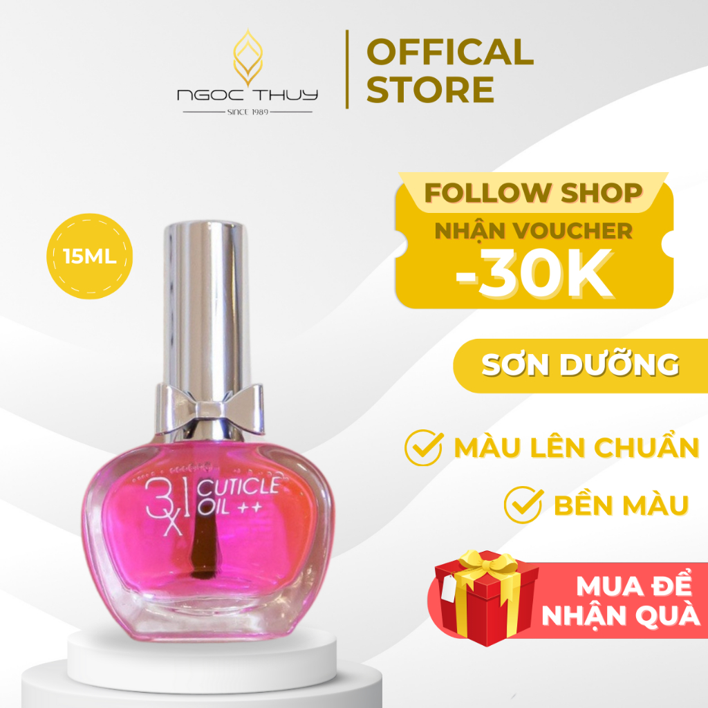 Sơn Dưỡng Bóng Phục Hồi Móng Ngọc Thủy 15ML Mã NT14