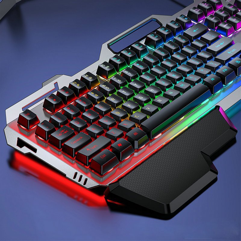 Bàn phím máy tính GX80, bàn phím giả cơ, bàn phím Gaming LED 7 màu  Có Dây, Chơi Game siêu nét