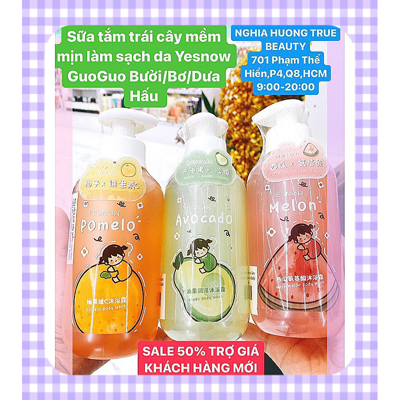 Sữa tắm Yesnow Perfume Beauty gel slippery bubbles