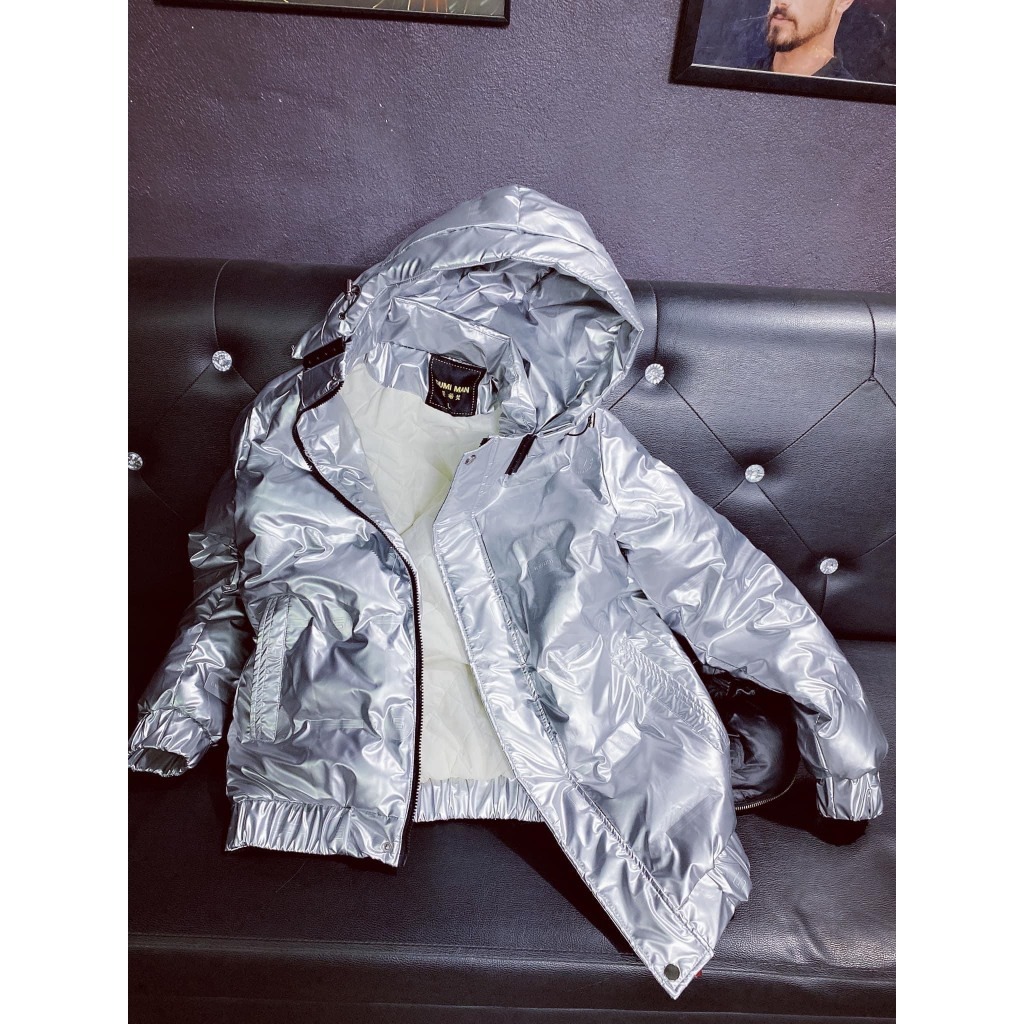 Áo Khoác Phao Bạc Nam Đôn Chề Dập Logo Siêu Cấp - Áo Phao Bạc Nam Nữ Hàng Q.C Cao Cấp