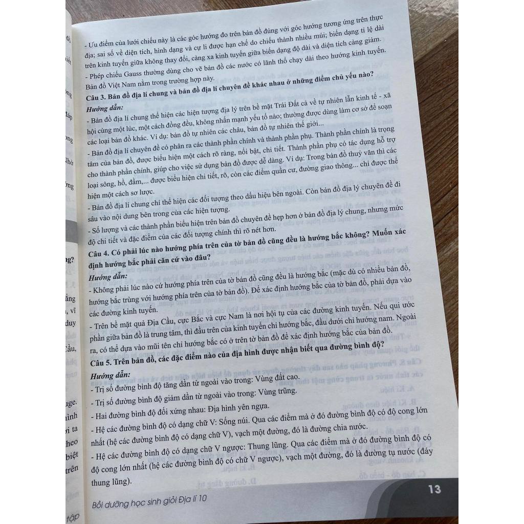 Sách - Bồi Dưỡng Học Sinh Giỏi Địa Lí 10 - Biên soạn theo chương trình GDPT mới - ndbooks