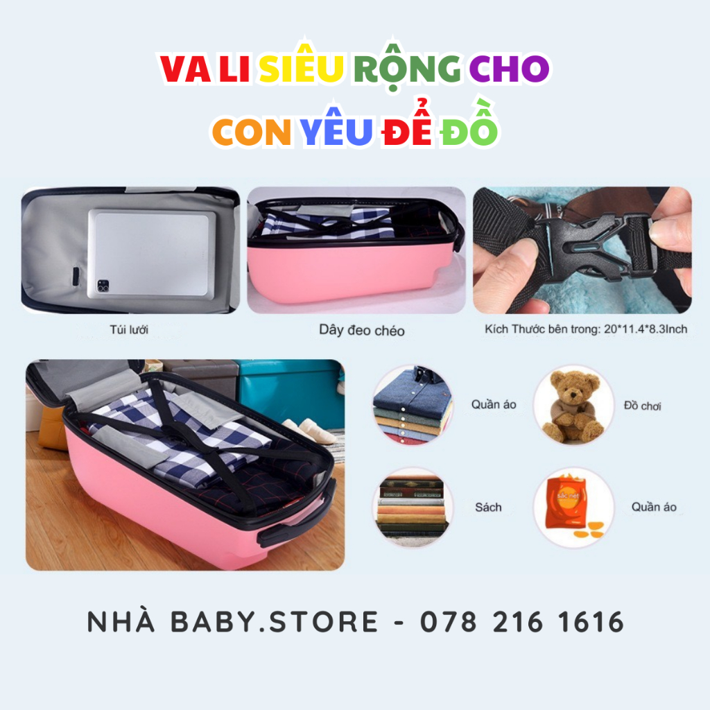 Vali 2in1 Xe Scooter IUBEST cao cấp dòng trẻ em 22L