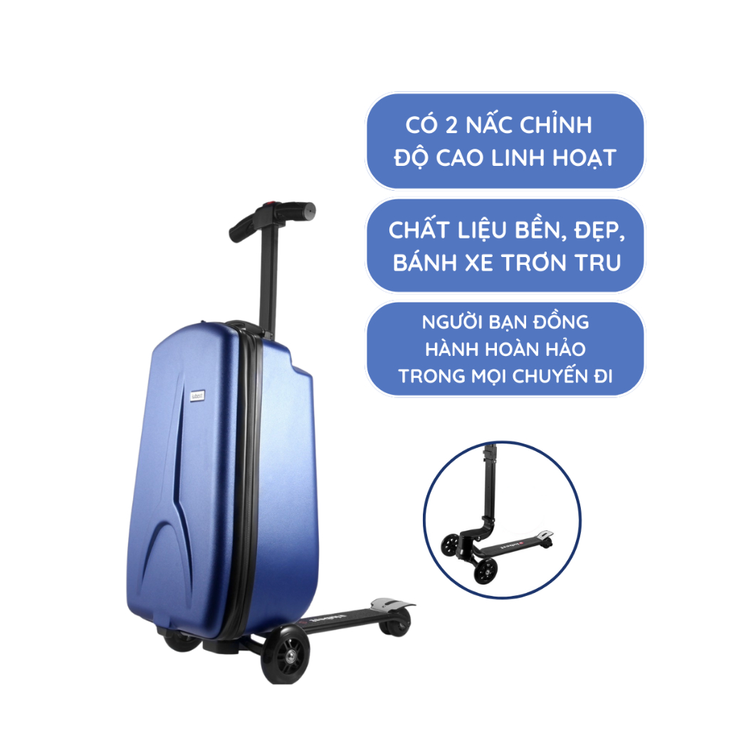 Vali Xe Scooter IUBEST dành cho người lớn - Vali 2in1 xe scooter cao cấp 2023
