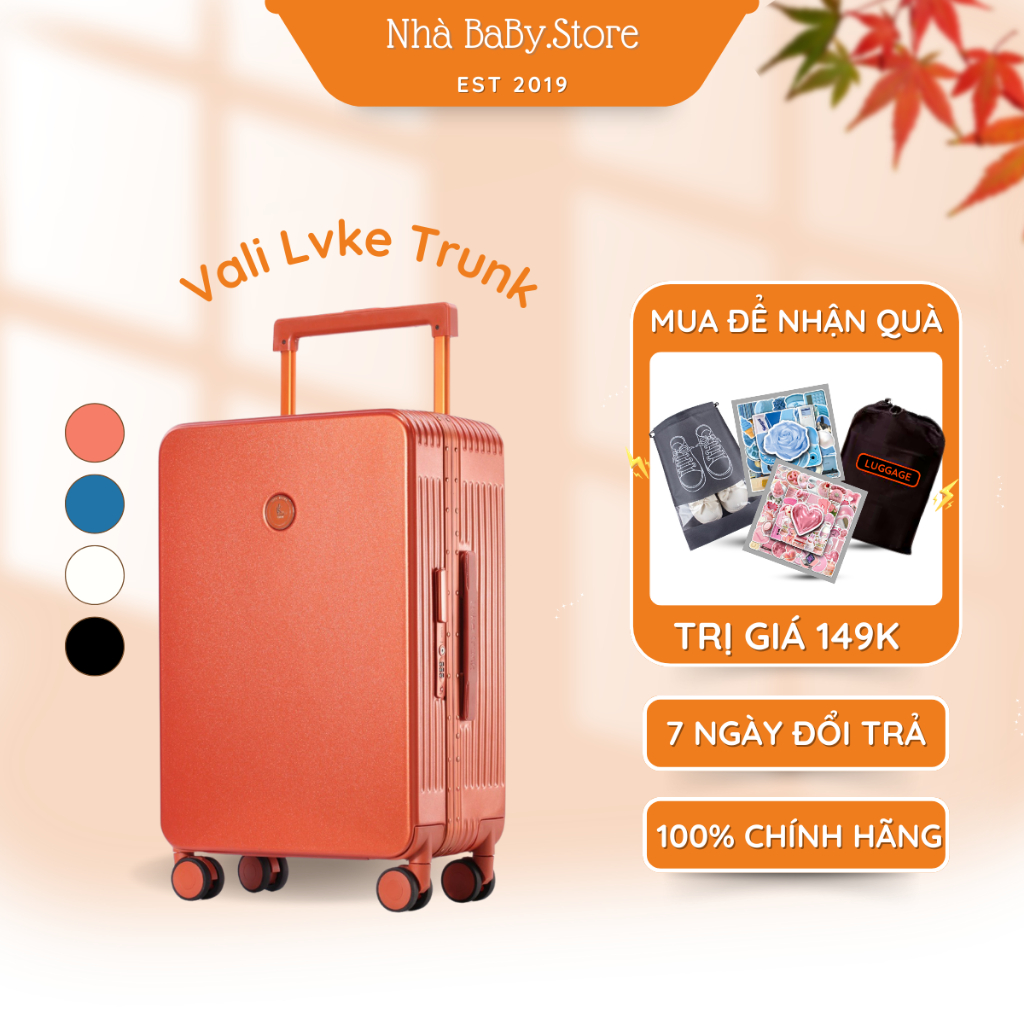 Vali Lvke Trunk2108A chính hãng sang trọng và cao cấp - Vali khung nhôm 20L