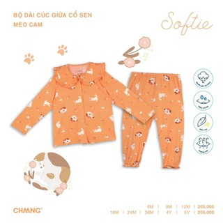 [CHAANG] Bộ dài cúc giữa cổ sen Mèo Chaaang