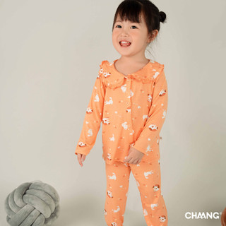 [CHAANG] Bộ dài cúc giữa cổ sen Mèo Chaaang