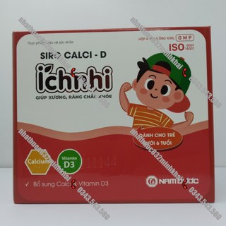 Siro Canxi–D Ích Nhi cho trẻ dưới 6 tuổi cao hơn cứng cáp hơn hộp 4 vỉ x 5 ống