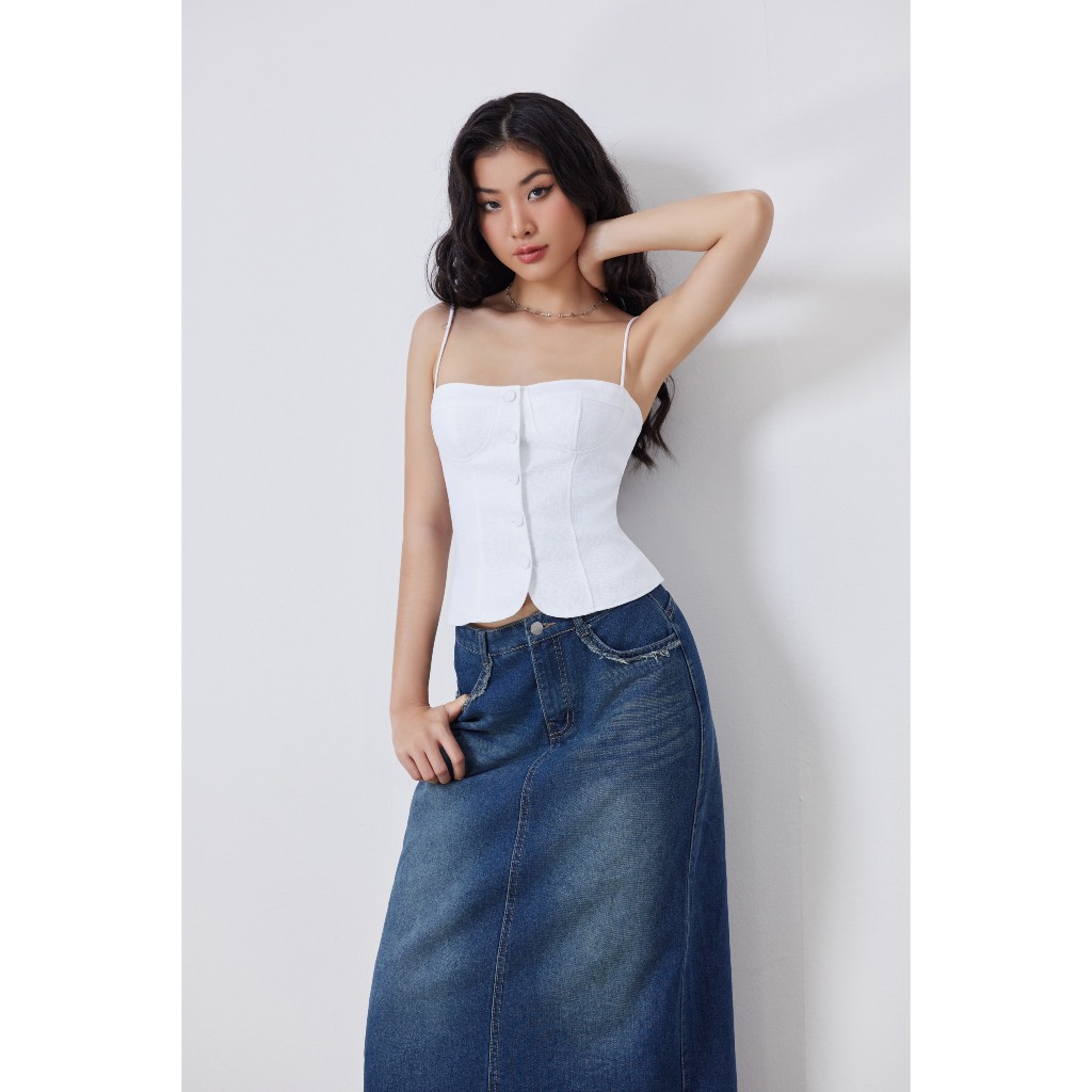 Chân Váy Jeans Dáng Dài Form A - ZURIN SKIRT - GOÛT DE JUN