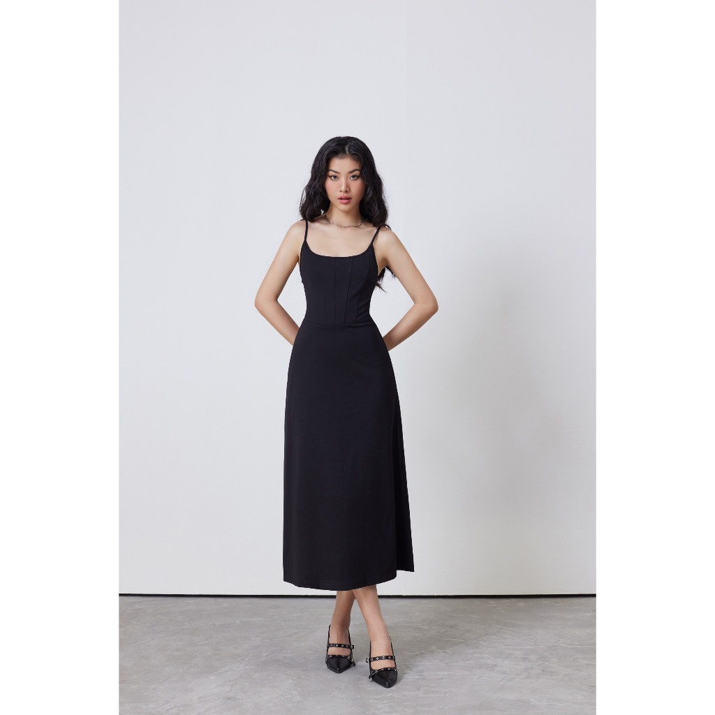 Đầm Nữ 2 Dây Basic Tôn Dáng Form Dài - YUMI DRESS - GOÛT DE JUN