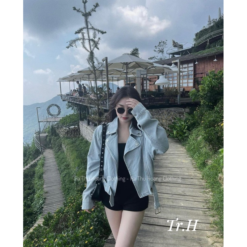 Áo bò khóa đai zara