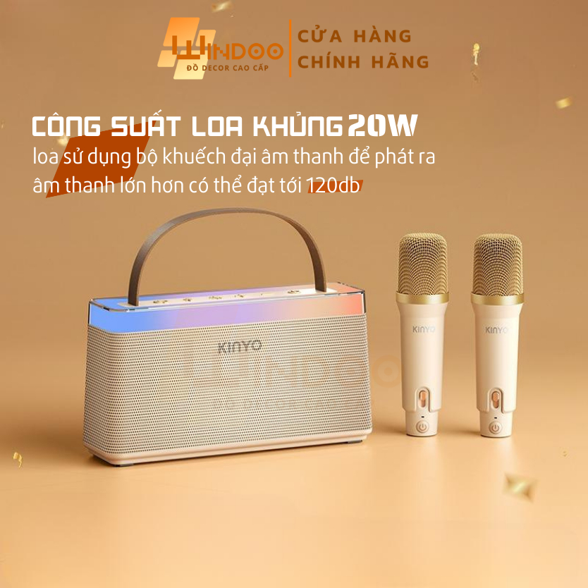 Loa bluetooth karaoke công suất lớn, loa hát karaoke âm thanh chất lượng bassh mạnh siêu trầm WINDOO WD83