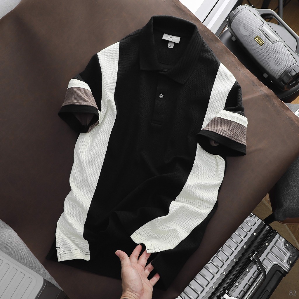 Áo Polo ColorBlock ICONDENIM chất CVC hạn chế nhăn, thoàng mát - PLID0082