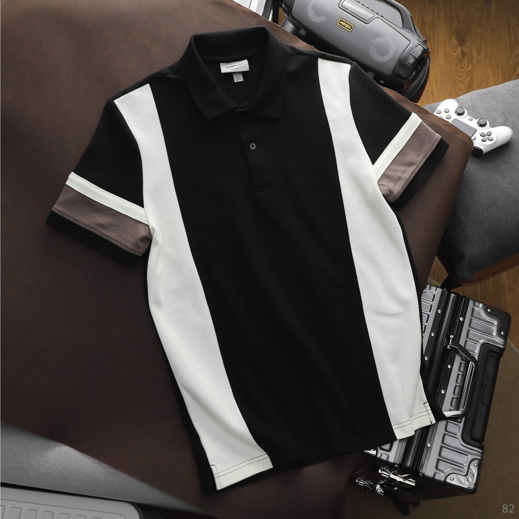 Áo Polo ColorBlock ICONDENIM chất CVC hạn chế nhăn, thoàng mát - PLID0082