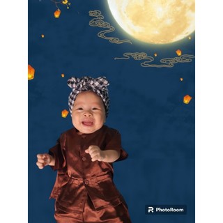 Bộ đồ bà ba lụa cho bé 3-25kg