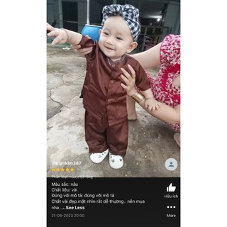 Bộ đồ bà ba lụa cho bé 3-25kg