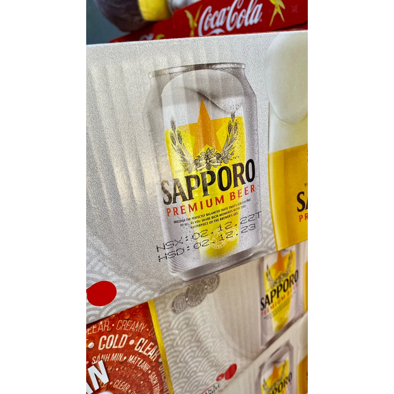 Thùng 2️⃣4️⃣ Lon Bia Sapporo Premium 3️⃣3️⃣0️⃣ml