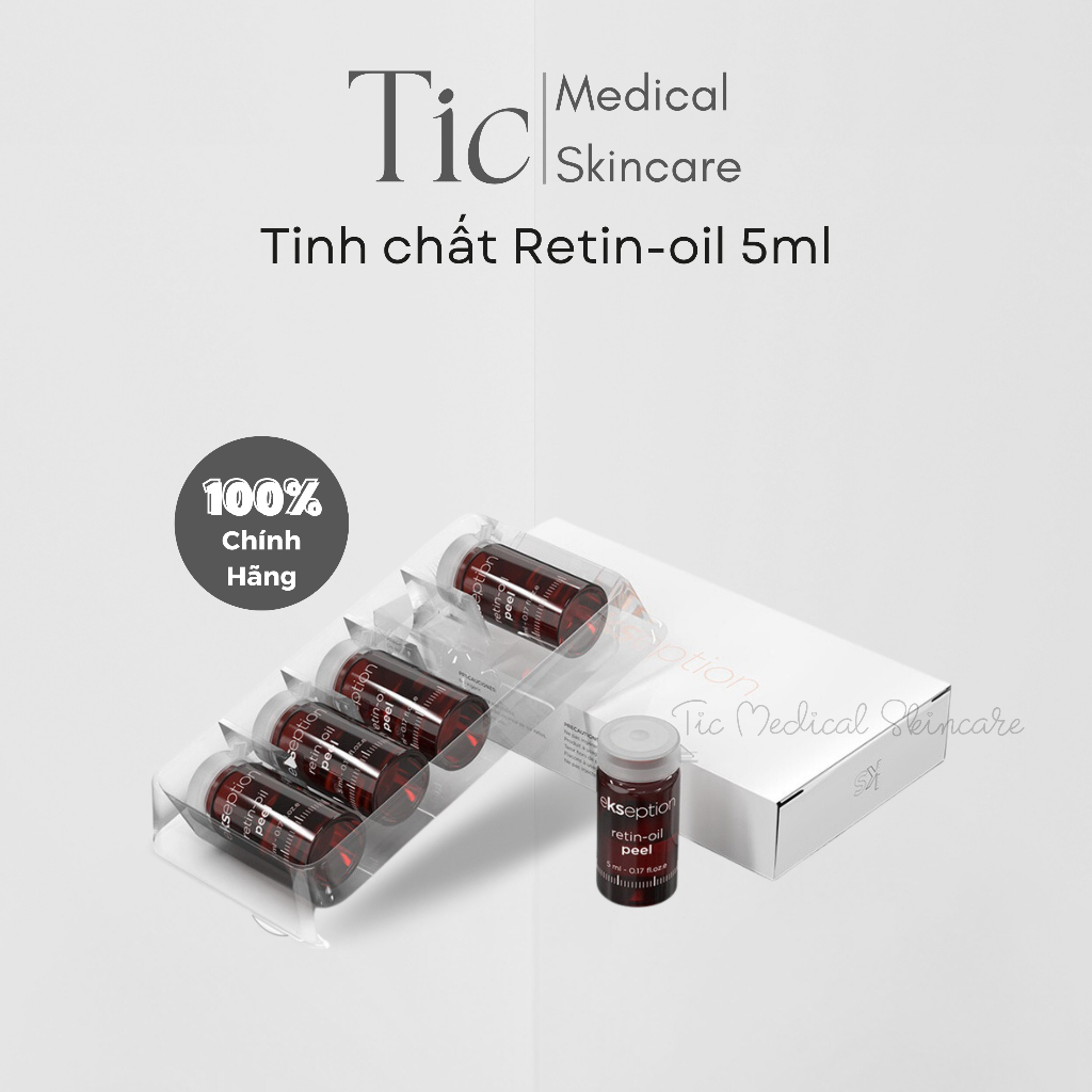 Tinh Chất Peel Ekseption Retin-oil 1 Lọ (5ml) Căng Bóng - Trẻ Hóa làn Da - Tic Medical Skincare