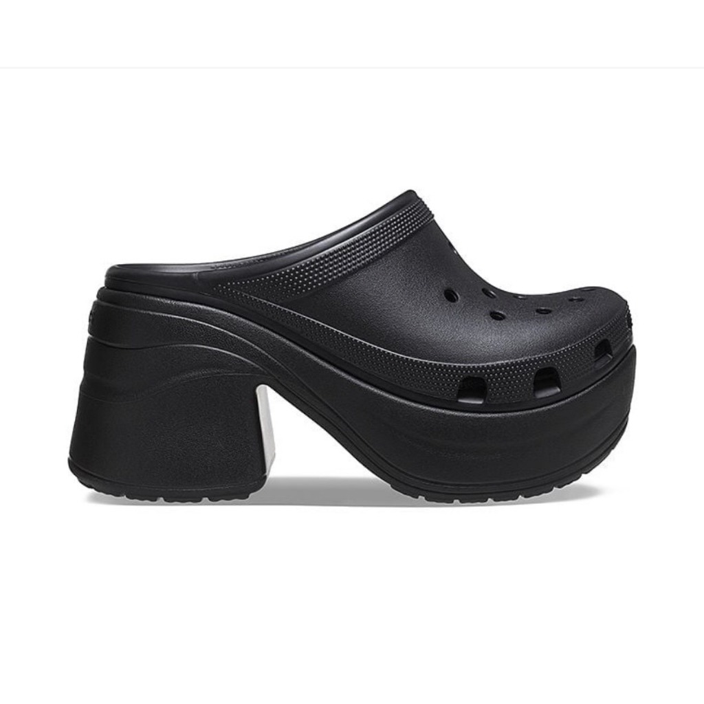 CrocsFanClub - Guốc Siren đế cao cho nữ, đế cao 9cm, siêu nhẹ, phong cách hiphop, tặng 8 charm - PB244