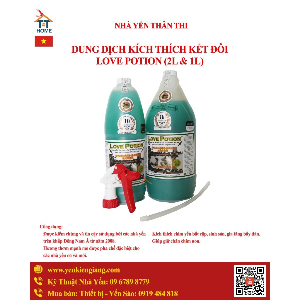 LOVEPOTION⚡ Dung dịch LOVEPOTION ⚡️ Giúp thu hút chim Yến