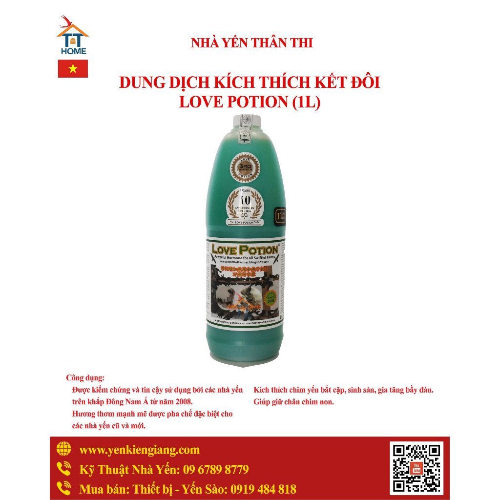 LOVEPOTION⚡ Dung dịch LOVEPOTION ⚡️ Giúp thu hút chim Yến