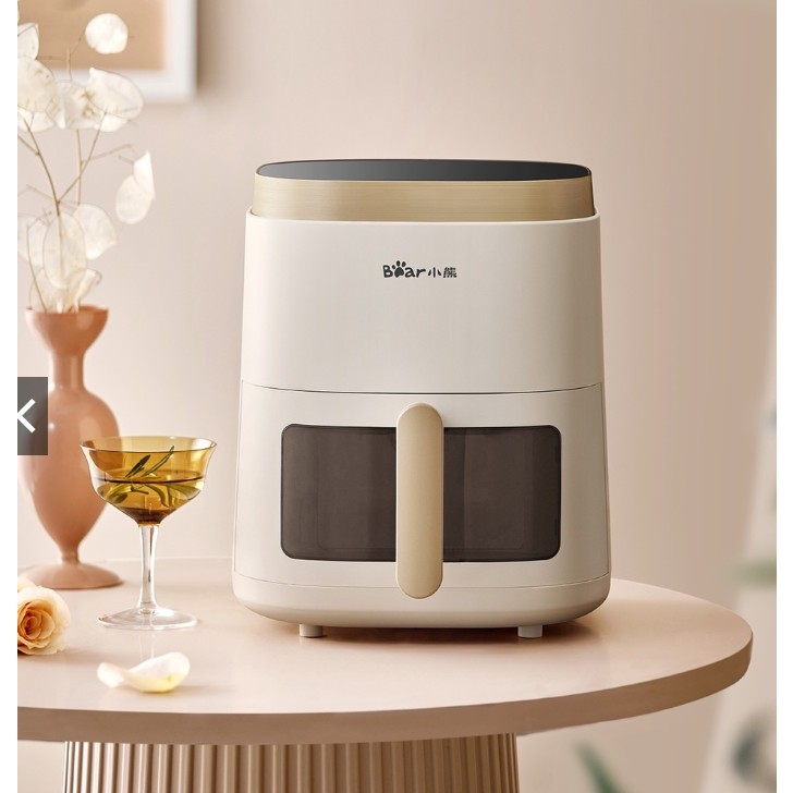 Nồi chiên không dầu Bear dung tích 5L (QZG-F15E3) thiết kế kinh trong suốt giúp qian sát bên trong -