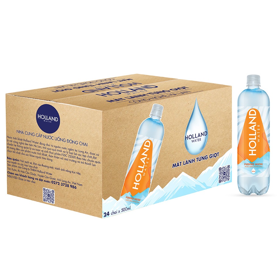 Nước tinh khiết Holland 500ml