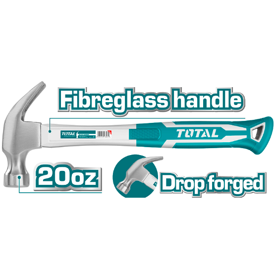 Búa nhổ đinh 220g , 450g , 560g TOTAL THTM7386D - THTS7308 - THTS7316 - THT73206