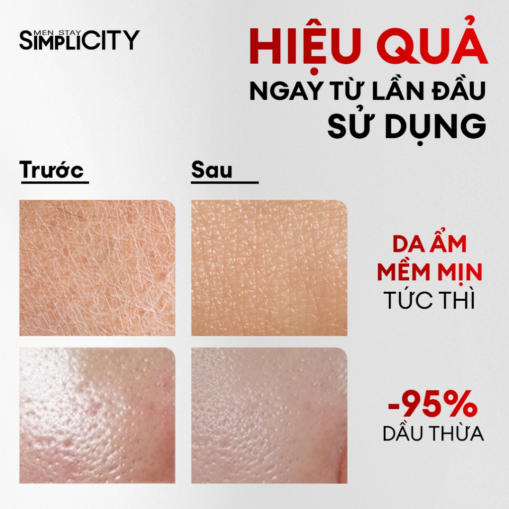 Bộ sản phẩm chăm sóc da làm sạch & bảo vệ toàn diện cho nam Men Stay Simplicity Starter Duo: Sữa rửa mặt x Kem dưỡng ẩm