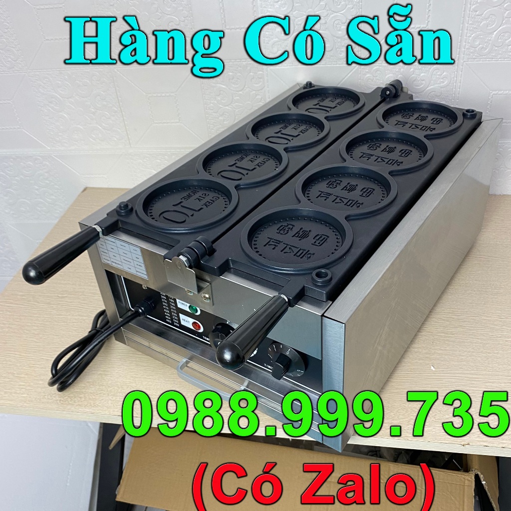 Máy làm bánh đồng xu - máy làm bánh đồng tiền 10 won Hàn Quốc