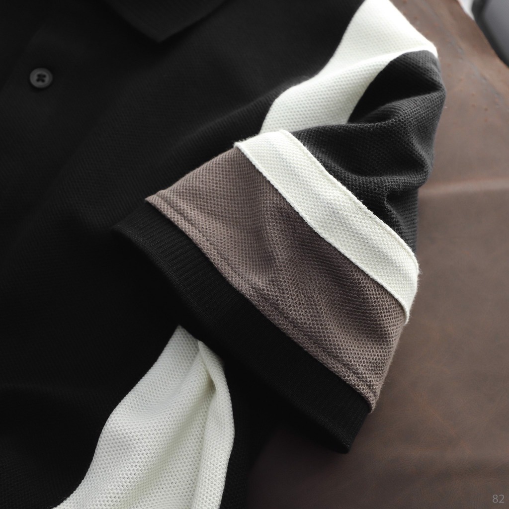 Áo Polo ColorBlock ICDN chất CVC hạn chế nhăn thoáng mát - PLID0082