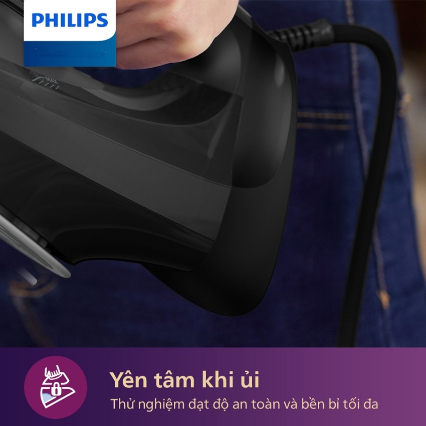 Bàn Ủi Hơi Nước Philips DST5040/80, 2600W Phun Hơi Tăng Cường 200g/Phút, Hàng Chính Hãng