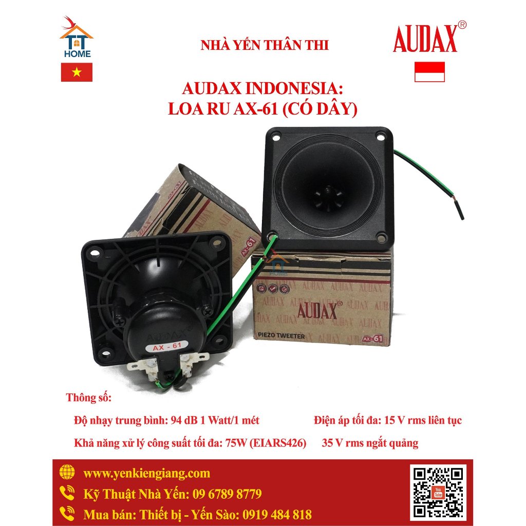⚡ LOA ru AUDAX CAO CẤP ⚡ AX 61 ⚡ Loa cao cấp nhập khẩu chính hãng Indonesia