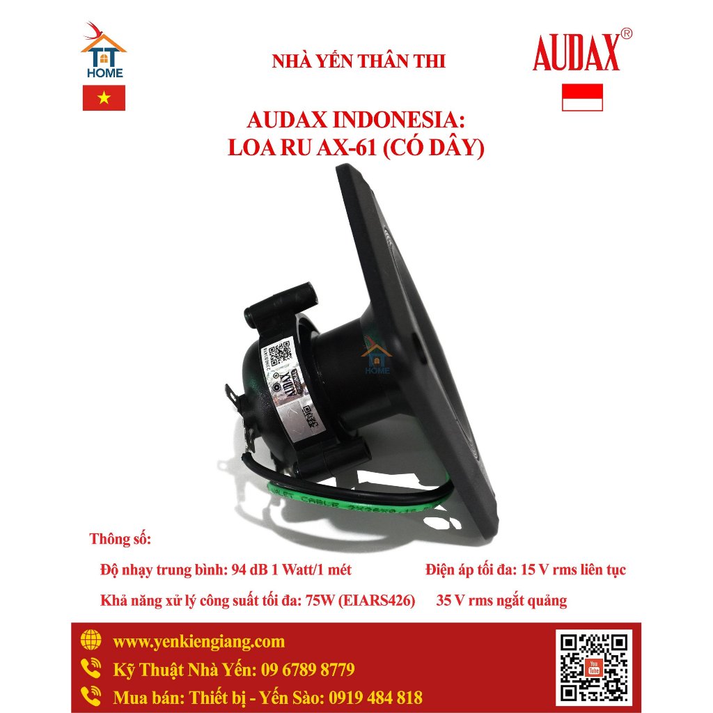 ⚡ LOA ru AUDAX CAO CẤP ⚡ AX 61 ⚡ Loa cao cấp nhập khẩu chính hãng Indonesia
