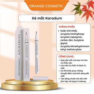 Kẻ mắt nước chống trôi Karadium Waterproof Brush Liner Black
