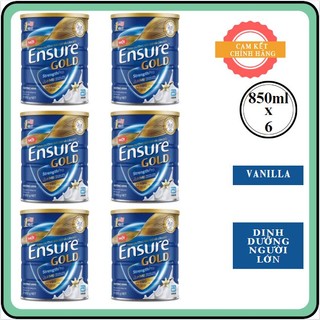 Sữa bột Ensure Gold hương vani 850g ngọt dinh dưỡng cho người già