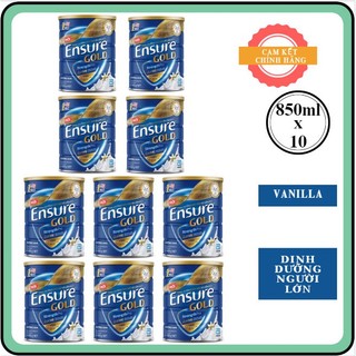 Sữa bột Ensure Gold hương vani 850g ngọt dinh dưỡng cho người già
