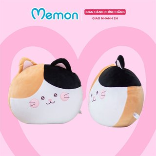 Gối bông tựa lưng hình mèo tam thể cao cấp memon
