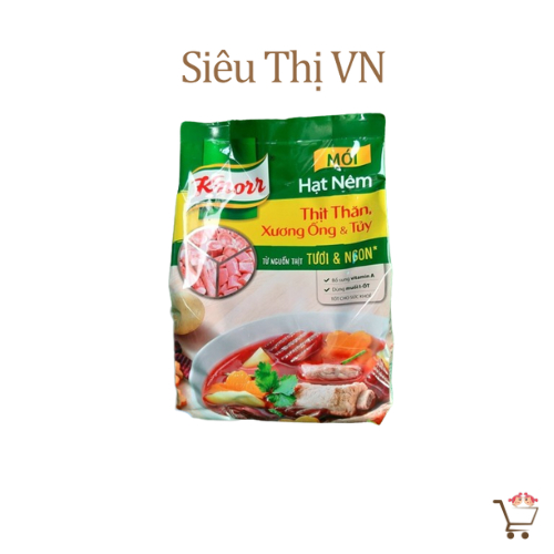 Hạt nêm Knorr túi 1.8kg, Hạt nêm cao cấp Knorr, Knorr hạt nêm DATE MỚI