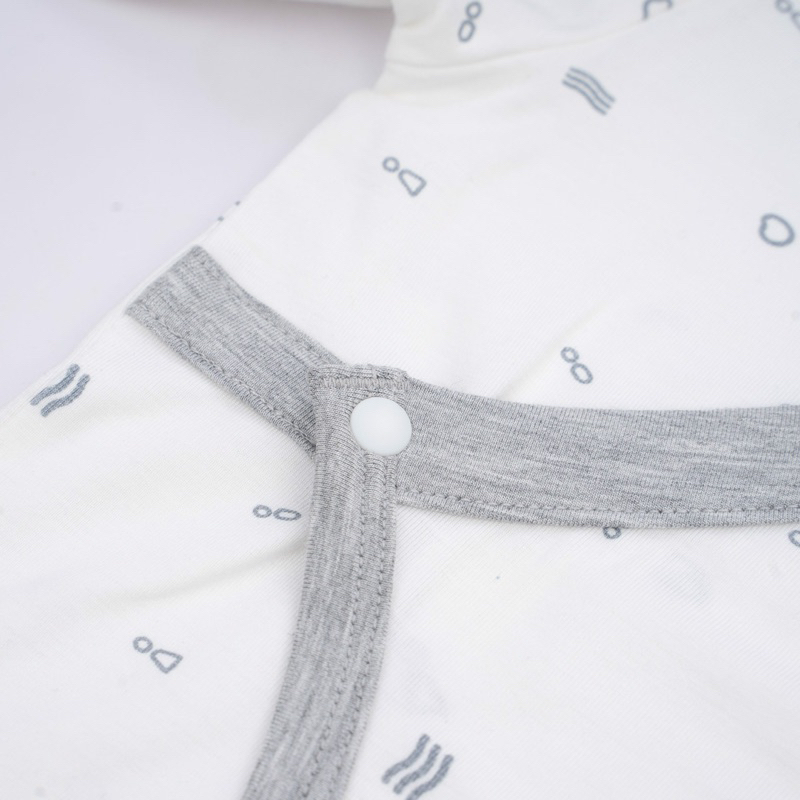 Bubaby Bộ dài tay cài chéo Signature - Bambus BBB110808