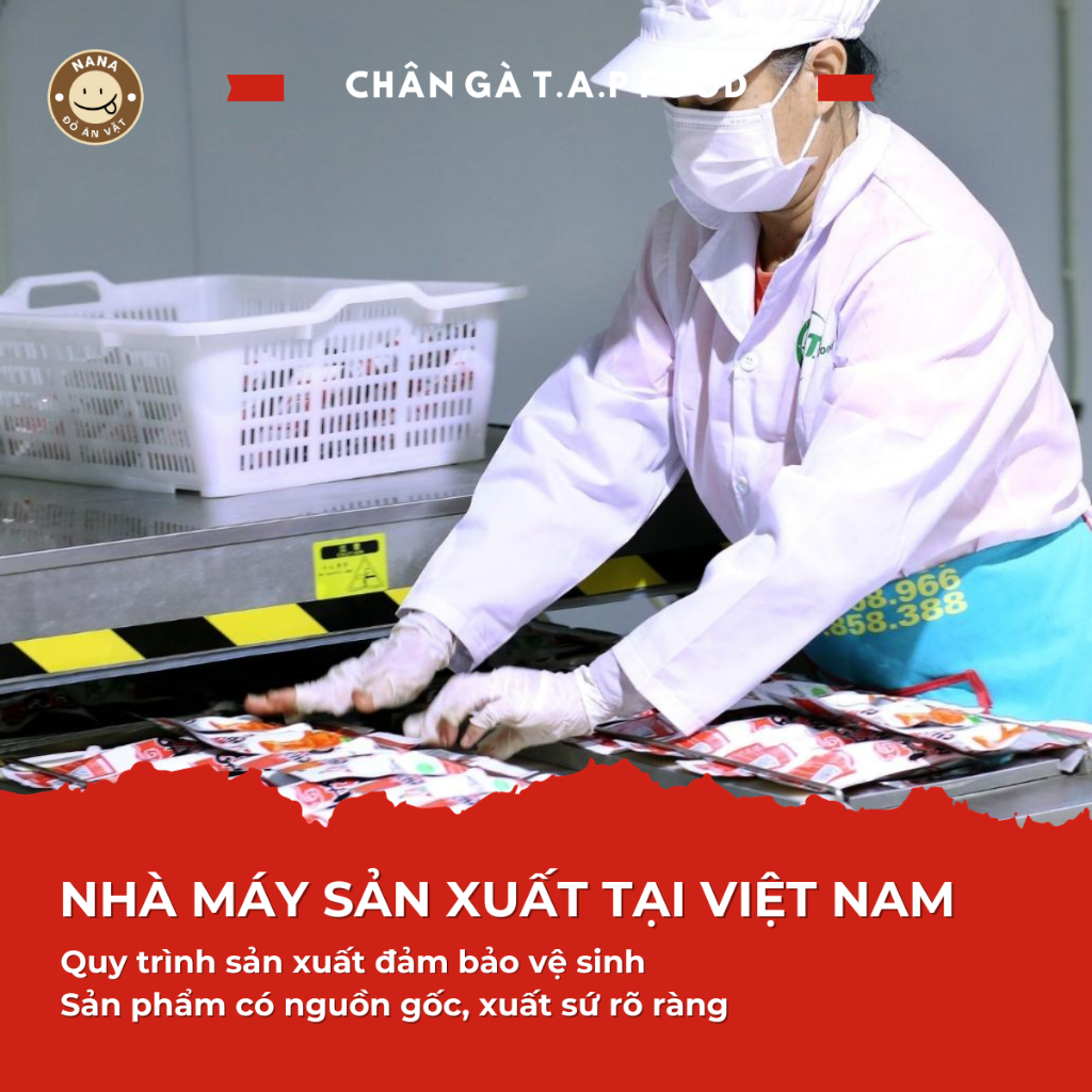 Chân Gà Truyền thống Giòn Dai Thơm Ngon Đảm Bảo An Toàn Vệ Sinh, T.A.P Food, Ăn Vặt Nana