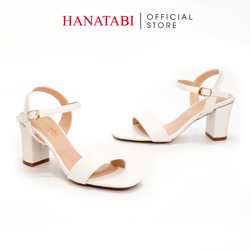 Sandal Nữ Hanatabi Quai Ngang Mũi Vuông Gót Cao 7cm Hậu C Đế TA Cao Cấp Chống Trơn Trượt Mã HNSDG7F876