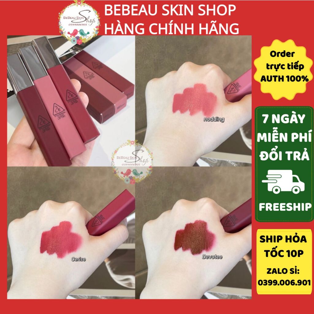 [NEW 2023] SON 3CE CLOUD LIP TINT MÀU MỚI NODDING - CERISE - DEVOTEE