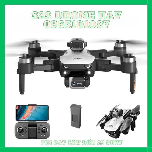 Flycam S2S 4K Tránh Chướng Ngại Vật, Định Vị Luồng Quang Học Giữ Vị Trí Tốt, Pin 2000mAh Thời Gian Bay Lên Đến 25 Phút