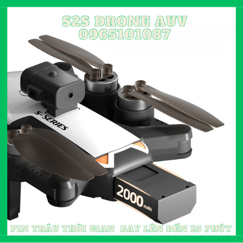 Flycam S2S 4K Tránh Chướng Ngại Vật, Định Vị Luồng Quang Học Giữ Vị Trí Tốt, Pin 2000mAh Thời Gian Bay Lên Đến 25 Phút