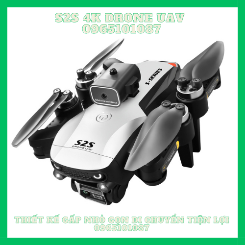 Flycam S2S 4K Tránh Chướng Ngại Vật, Định Vị Luồng Quang Học Giữ Vị Trí Tốt, Pin 2000mAh Thời Gian Bay Lên Đến 25 Phút