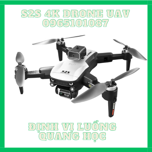Flycam S2S 4K Tránh Chướng Ngại Vật, Định Vị Luồng Quang Học Giữ Vị Trí Tốt, Pin 2000mAh Thời Gian Bay Lên Đến 25 Phút