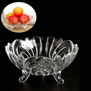 Thố hoa thuỷ tinh 3 chân. Đĩa thủy tinh đựng hoa quả 3 chân hàng đẹp dày dặn. Thổ thuỷ tinh đựng đồ đa năng