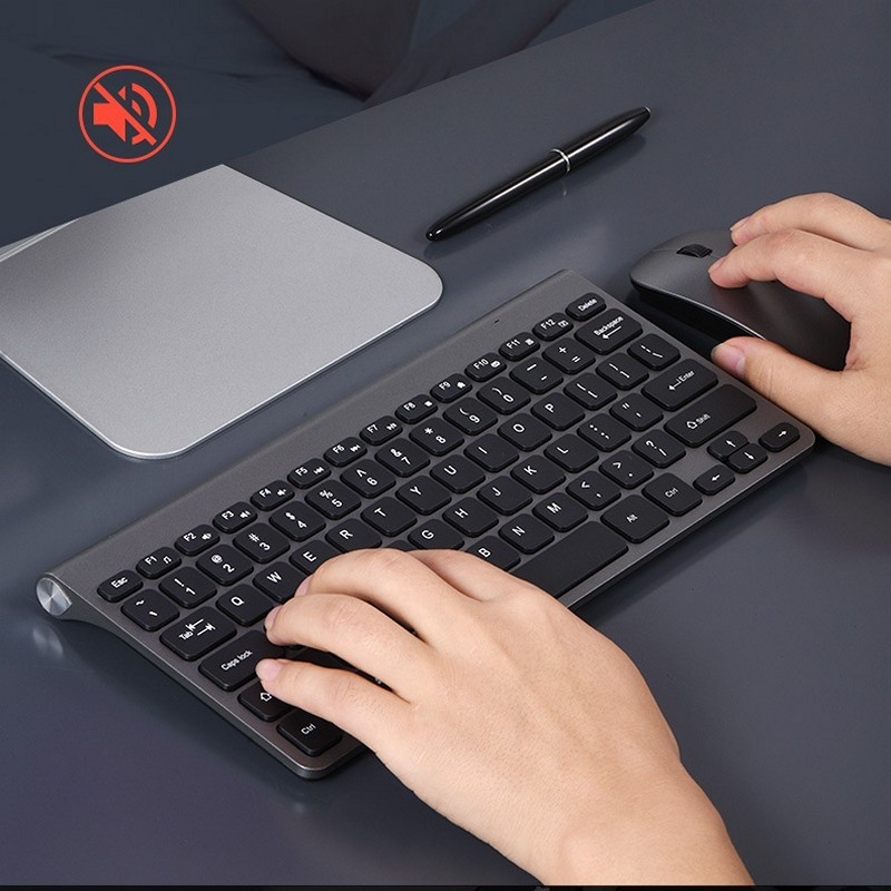 Bàn phím không dây mini W201S - đa kết nối bluetooth 5.0 + 3.0 + Usb wireless 2.4G