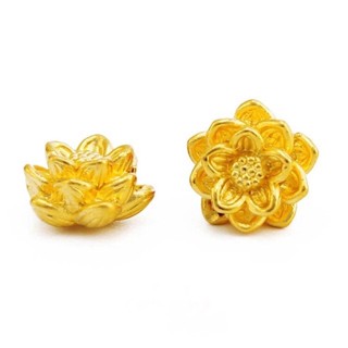 GIÁ SỈ Charm Sen Vàng Xỏ Ngang Mix Trầm Hương - Mộc Hương Rừng