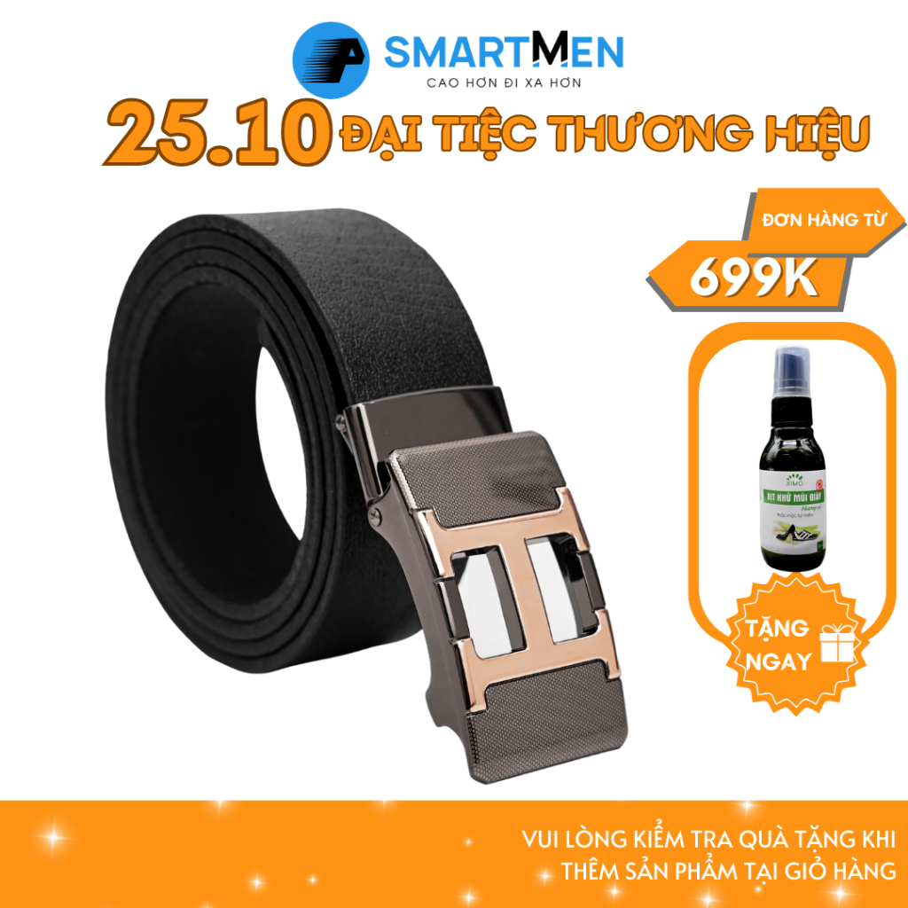 Thắt lưng da bò cao cấp SMARTMEN DLM-08